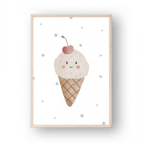 Poster Eistüte A4 – print