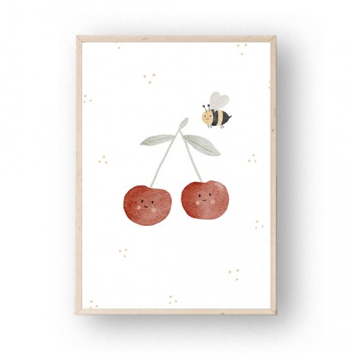 Poster Kirschen A4 – print