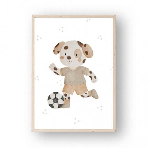 Poster Fußballdalmatiner A4 – print