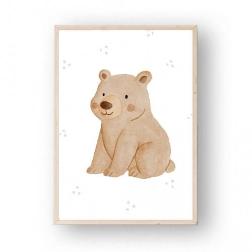 Poster Höhlenbär A4 – print