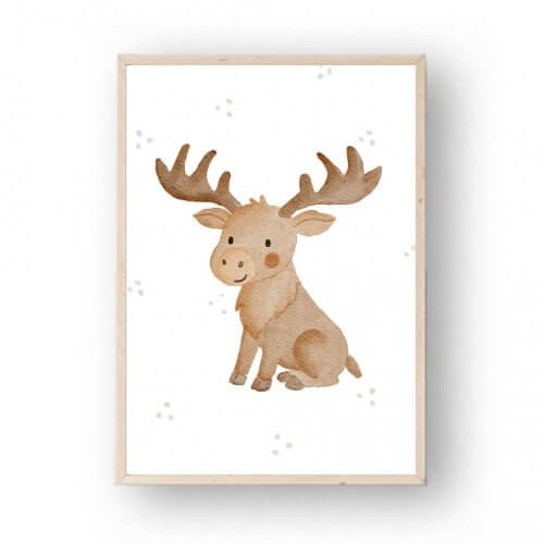 Poster Irischer Elch A4 – print