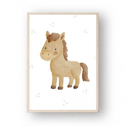 Poster Tarpan Wildpferd A4 – print